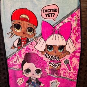 Colorful LOL Surprise Kids Silky Soft Plush Throw Blanket